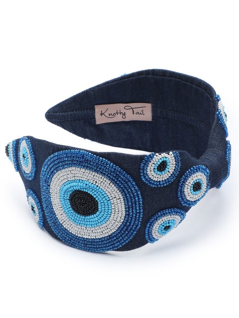 

Clotche Blue Beaded Hairband
