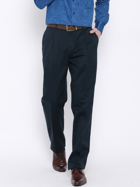 

Blackberrys Navy Sharp Fit Formal Trousers, Navy blue