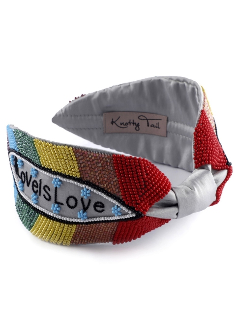 

Clotche Multicoloured Embellished Hairband, Multi