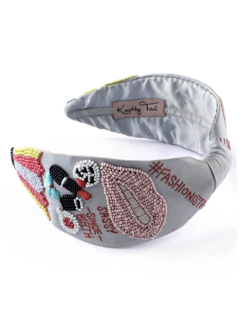 

Clotche Multicoloured Embellished Hairband, Multi