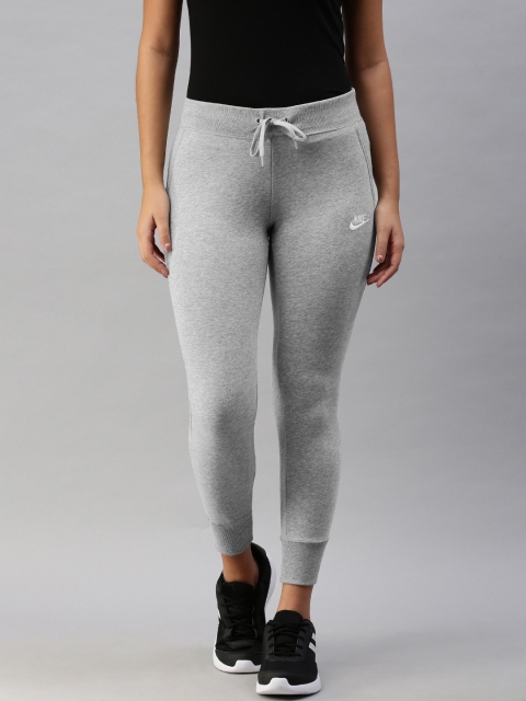 

Nike Women Grey Melange Slim Fit NSW PANT FT TIGHT NFS Solid Joggers