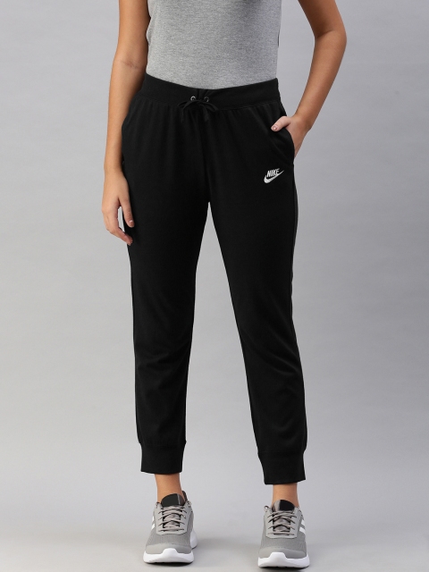 

Nike Women Black Regular Fit NSW PANT JRSY NFS Solid Joggers