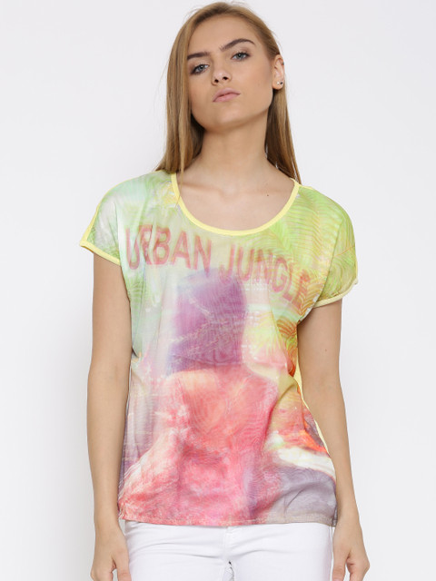 

Vero Moda Multicoloured Polyester Printed Top, Multi
