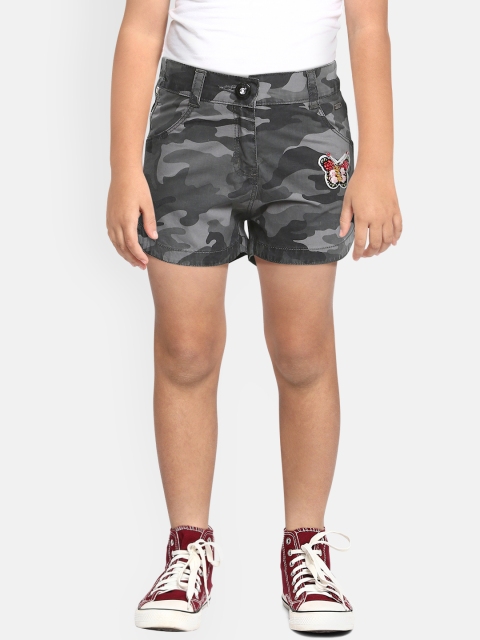 

Actuel Girls Multicoloured Printed Regular Fit Cargo Shorts, Multi