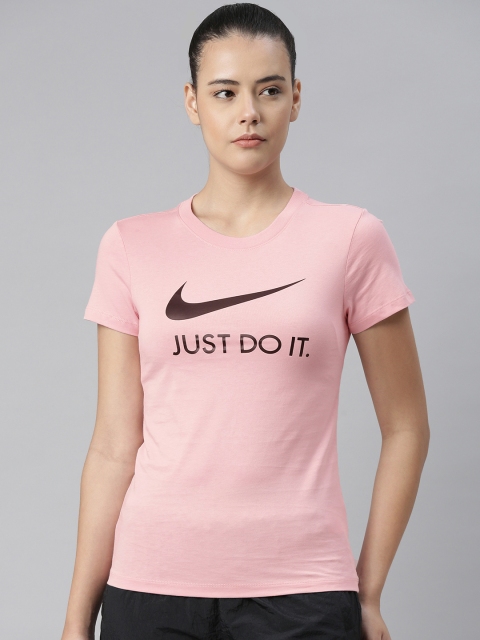 

Nike Women Pink Printed Round Neck T-shirt