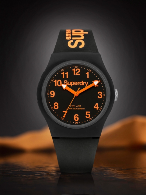 

Superdry Men Black Analogue Watch SYG164B