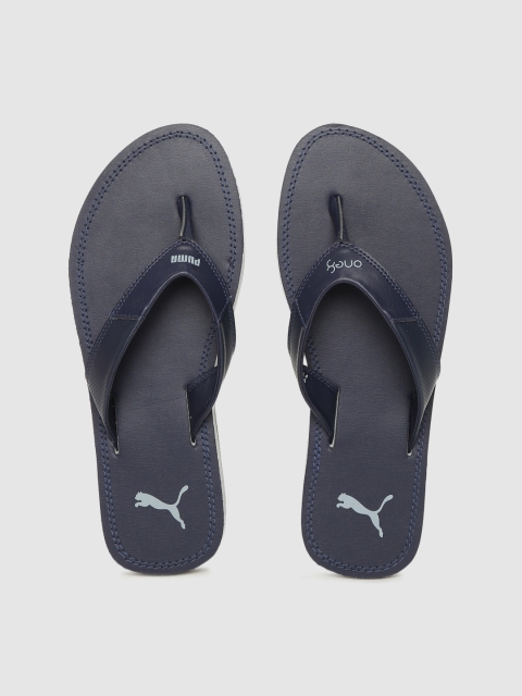 

one8 x PUMA Men Navy Blue Solid Thong Flip-Flops