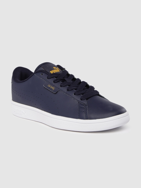 

one8 x PUMA Men Navy Blue Smash Sneakers