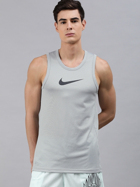 

Nike Men Grey Printed Round Neck T-shirt