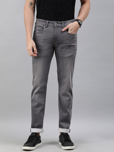 

Louis Philippe Jeans Men Grey Slim Fit Stretchable Jeans