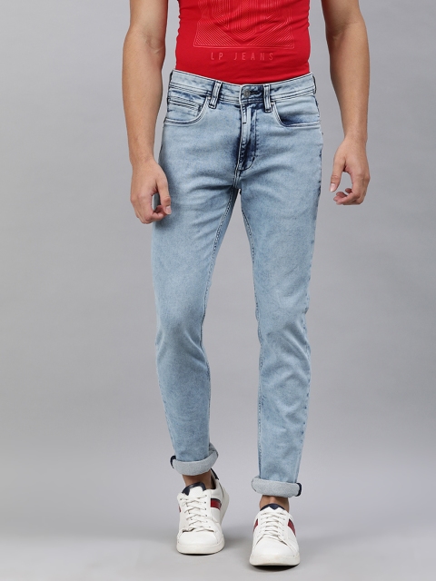 

Louis Philippe Jeans Men Blue Super Slim Fit Low-Rise Clean Look Stretchable Jeans