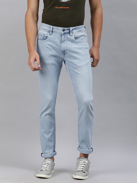 

Louis Philippe Jeans Men Navy Blue Slim Fit Low-Rise Clean Look Stretchable Jeans