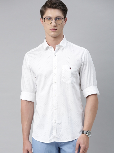 

Louis Philippe Sport Men White & Black Slim Fit Printed Casual Shirt