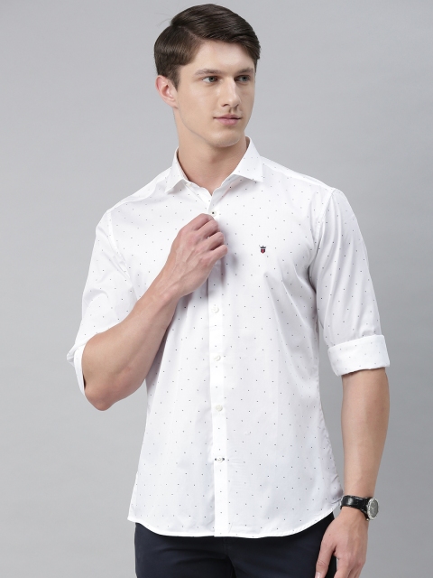 

Louis Philippe Sport Men White Slim Fit Printed Casual Shirt