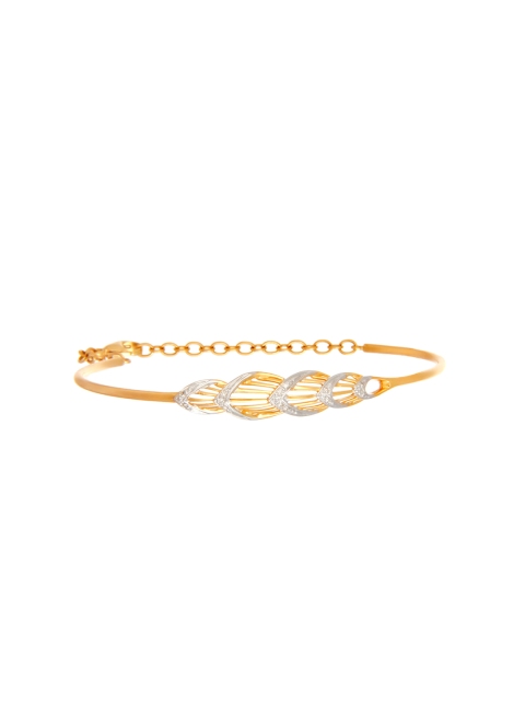 

Mia by Tanishq 14-Karat Yellow Gold Precious Studded Bangle
