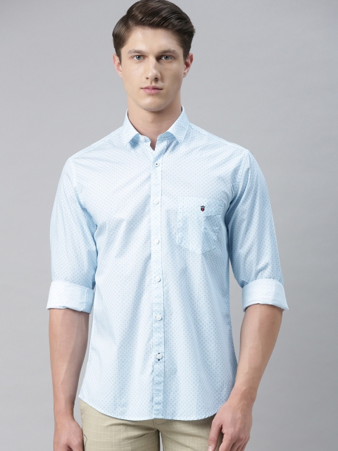

Louis Philippe Sport Men Blue & White Slim Fit Checked Casual Shirt