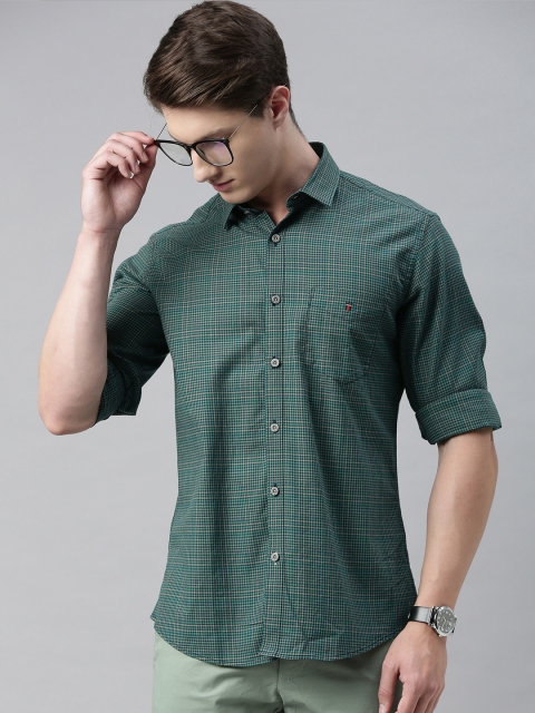 

Louis Philippe Sport Men Green Slim Fit Checked Casual Shirt