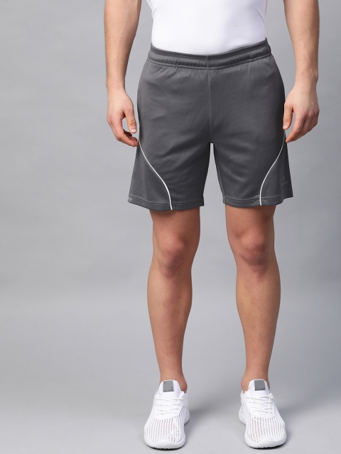 

Alcis Men Grey Solid Regular Fit Sports Shorts