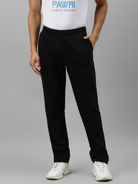

Alcis Men Black Solid Straight Fit Track Pants