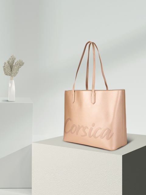 

CORSICA Women Champagne Solid Shoulder Bag With Pouch