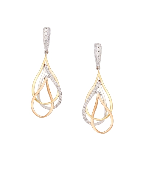 

Mia by Tanishq 14-Karat Gold Precious Earrings with Diamonds