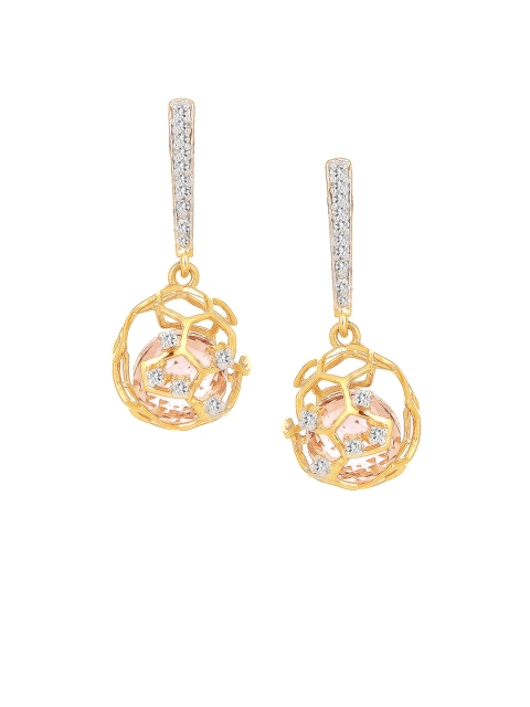 

Mia by Tanishq 14-Karat Gold Precious Earrings with Diamonds & Amethysts