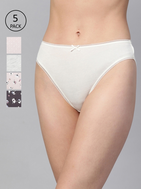 

Marks & Spencer Women Pack of 5 Basic Briefs T615930, Off white