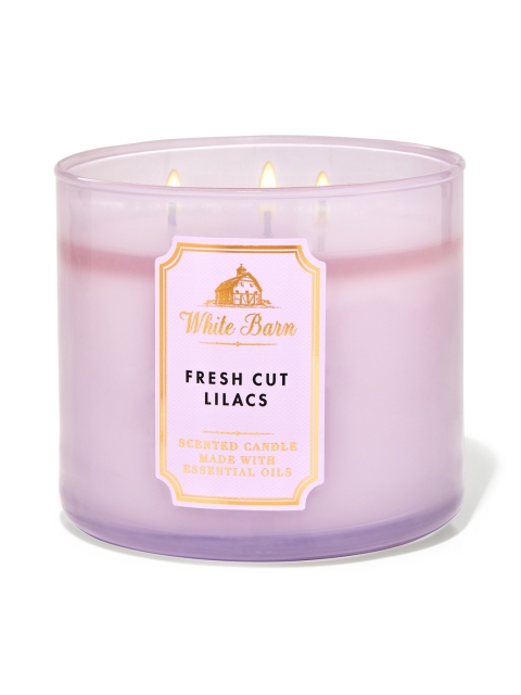 

Bath & Body Works Fresh Cut Lilacs 3-Wick Scented Candle, 411g, Lavender