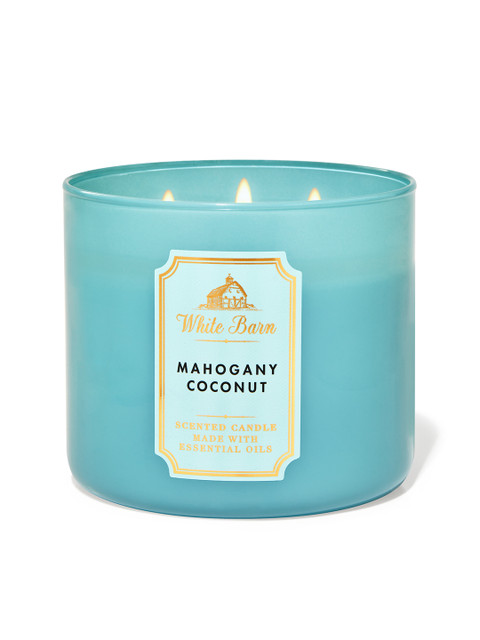 

Bath & Body Works White Barn Mahogany Coconut 3-Wick Candle 411g