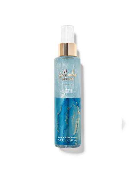 

Bath & Body Works Saltwater Breeze Diamond Shimmer Mist 146 ml, Blue