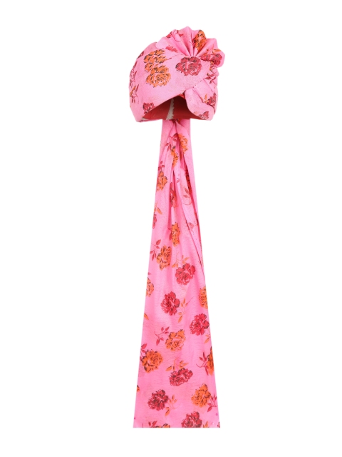 

Tistabene Men Pink & Orange Floral Print Cotton Pagri