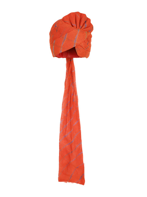 

Tistabene Men Red & Blue Leheriya Print Jodhpuri Pagri