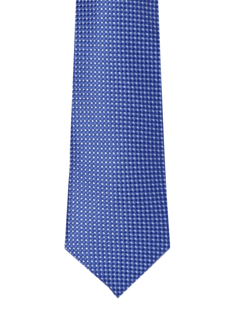 

INVICTUS Men Blue Woven Design Broad Tie