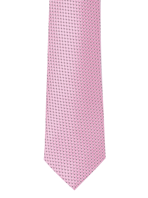 

INVICTUS Men Pink Woven Design Skinny Tie