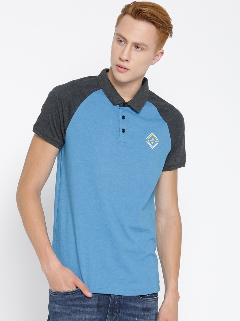 

Jack & Jones Blue & Grey Polo T-shirt