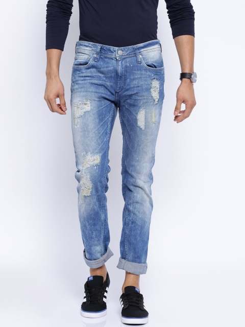 

Jack & Jones Blue Skinny Fit Stretchable Jeans