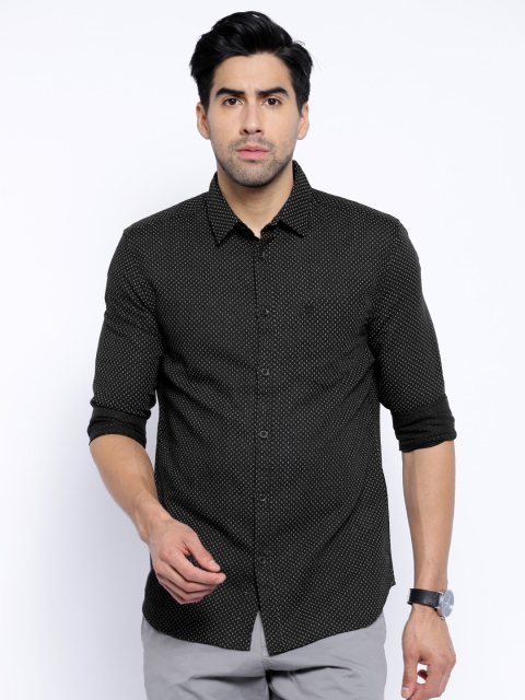 

Premium by Jack & Jones Black Printed Slim Fit Casual Shirt