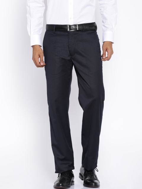 

U.S. Polo Assn. Navy Relaxed Fit Formal Trousers, Navy blue