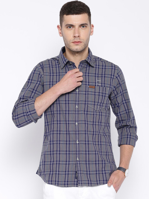 

U.S. Polo Assn. Denim Co. Grey Checked Casual Shirt