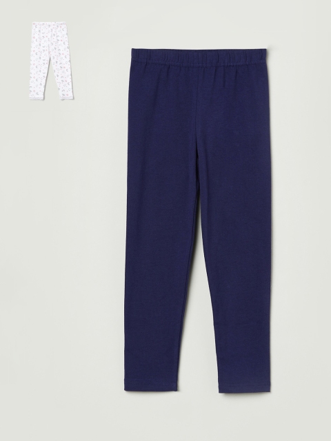 

max Girls Pack of 2 Leggings, Navy blue