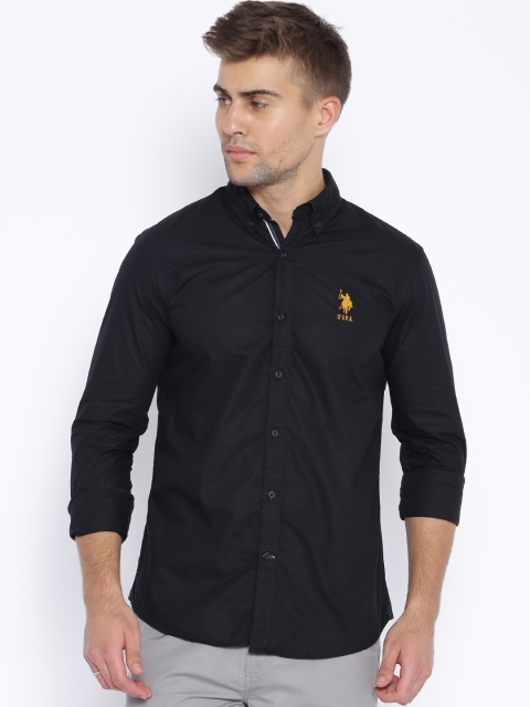 

U.S. Polo Assn. Black Tailored Casual Shirt