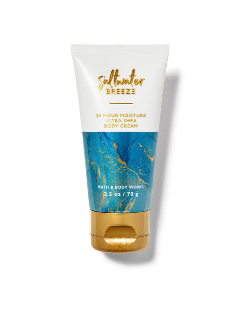 

Bath & Body Works Saltwater Breeze 24 Hour Moisture Ultra Shea Body Cream-70 g, Blue