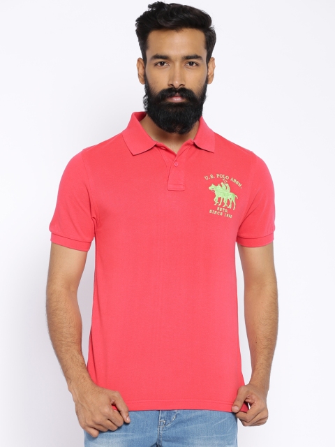 

U.S. Polo Assn. Pink Polo Pure Cotton T-shirt