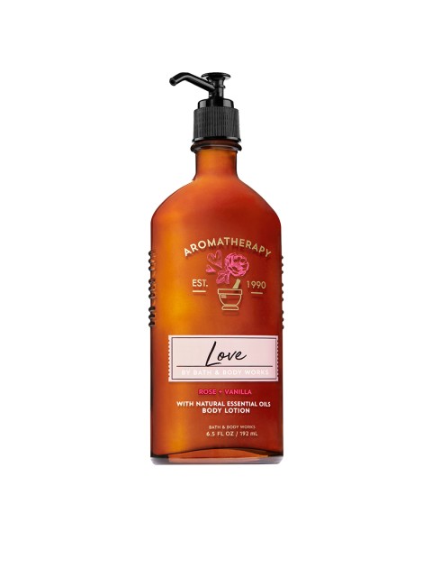

Bath & Body Works Rose & Vanilla Body Lotion Infused with Natural Essential Oils 192 ml, Brown