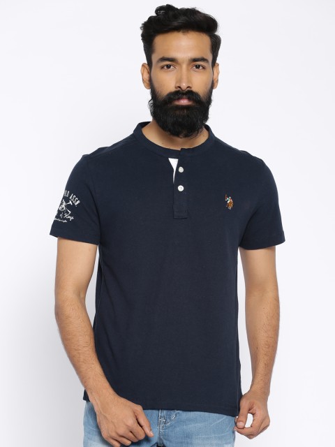 

U.S. Polo Assn. Navy Henley T-shirt, Navy blue