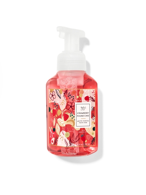 

Bath & Body Works Strawberry Pound Cake Gentle Foaming Hand Soap 259 ml, Pink