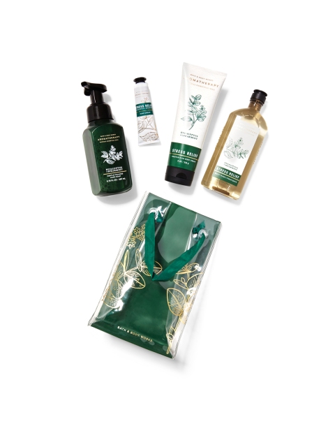 

Bath & Body Works Aromatherapy Eucalyptus Spearmint Gift Bag Set, Green