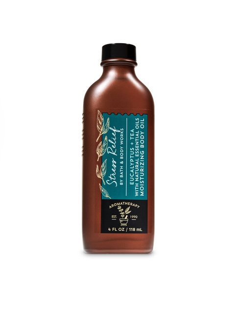 

Bath & Body Works Eucalyptus Tea Moisturizing Body Oil, Green