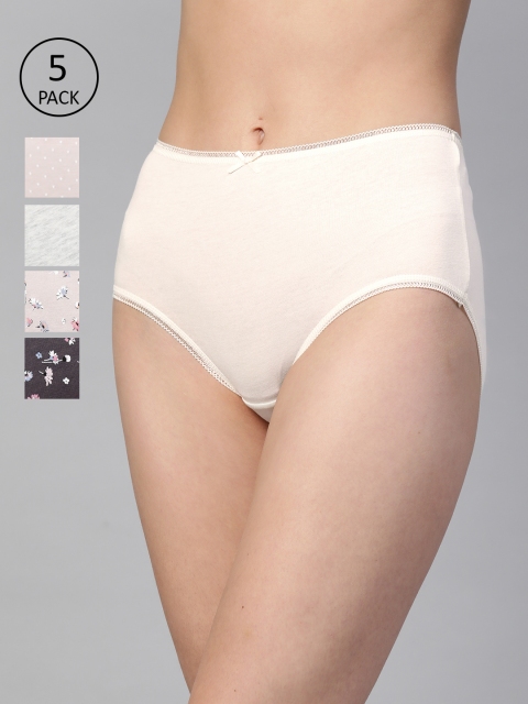

Marks & Spencer Women Pack of 5 High-Rise Hipster Briefs T612045XPINK MIX, Pink