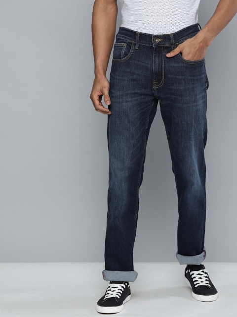 

American Bull Men Blue Regular Fit Mid-Rise Clean Look Stretchable Jeans